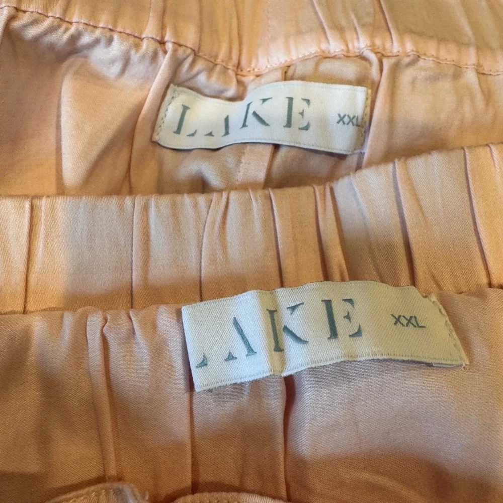 New Lake Pajamas Colorblock Tank Set in Guava XXL Pink‎ Cotton Poplin Shorts